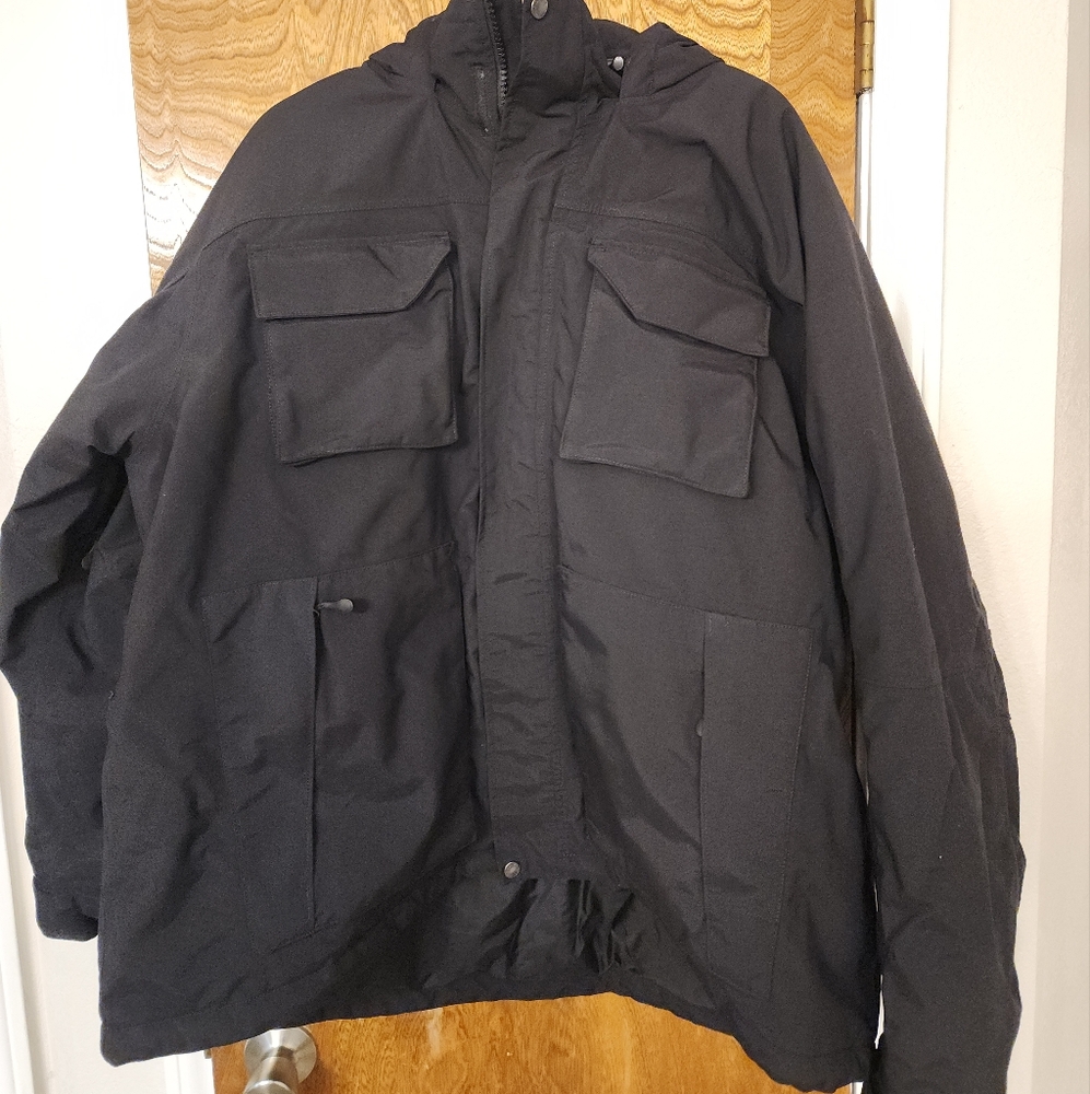Duluth Trading Co Charcoal Hooded Performance Jacket - Picture 3 of 8